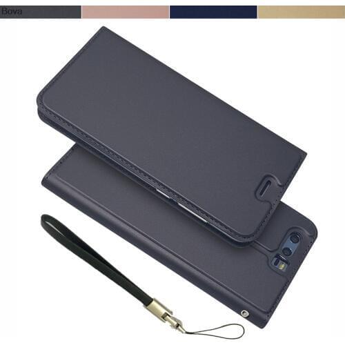 Wallet Case for Huawei Honor 9 / Honor 9 Premium STF-L09 Drop-proof fold Phone Case Magnetic attraction Ultra-thin Matte Touch