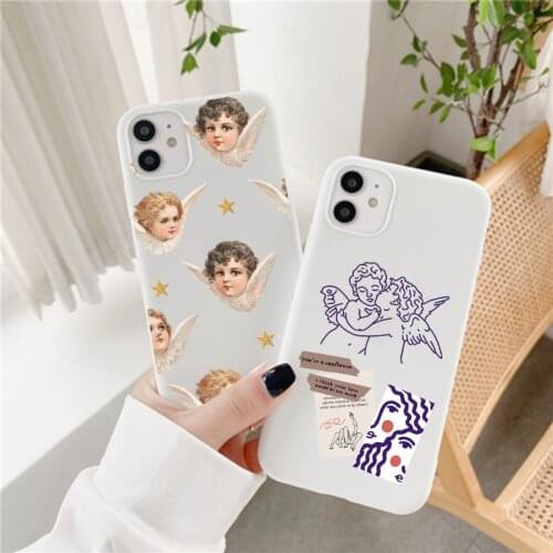 Case For Samsung Galaxy A50 A51 A70 A71 A52 A32 A72 A12 A31 A21S A10 A91 A42 A20e A40 A7 2018 A750 A02s Clouds Clow Angels Shell