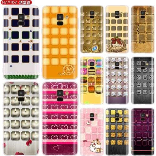 Phone Case for Samsung galaxy A30 A50 A90 5G A3 A5 A6s A7 A8 2016 2017 A6 2018 Plus Matte soft silicone Cases Square Frame
