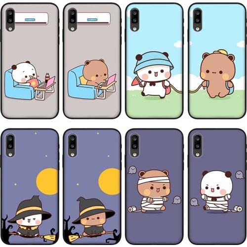 Cartoon couple bear Phone Case For Xiaomi Redmi Note 10X 9 8 7 6 5 Plus 4 4X Pro 8A 7A S2 6A 5A K30 K20 TPU silicone Cover