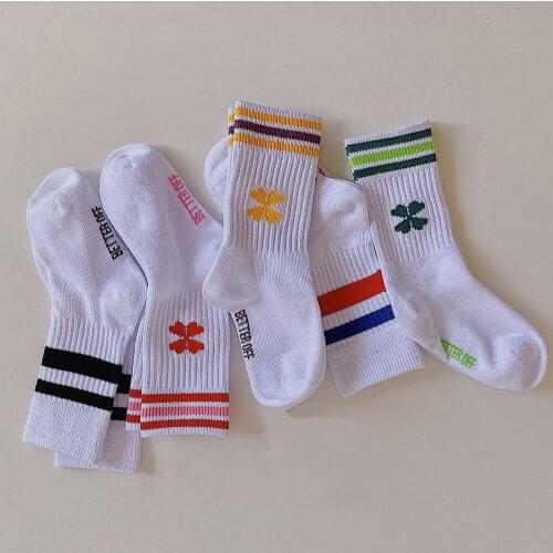1-7Years Kids Boys Sports Sock Toddlers Girls Socks Knee High Long Soft Cotton Baby Sock Stripped Children Socks School Clothes