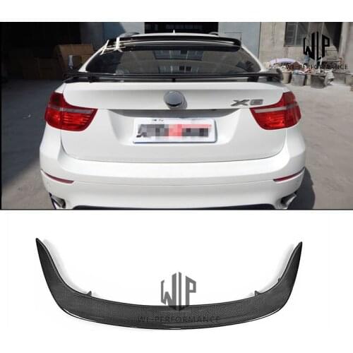 E71 Carbon Fiber Rear Spoiler Wings Car Styling For BMW X6 E71 Car body kit 2008-2014