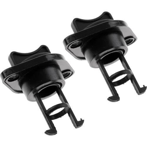 Good! 2 Pieces Universal Boat Garboard Hull Thread Drain Plug 1 inch Plastic Black for Marine Boats Yacht Kayak Canoe Black