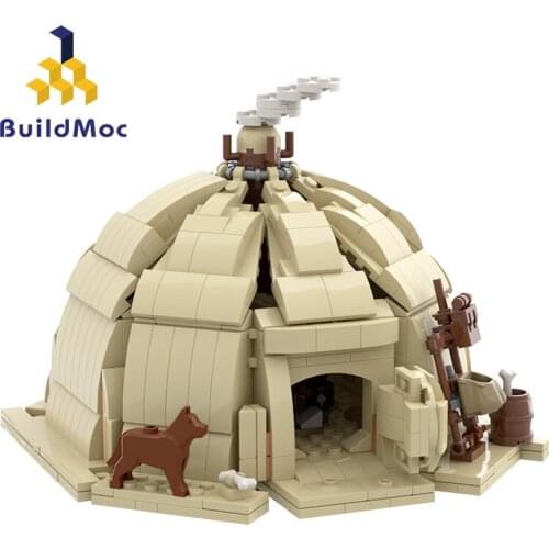 BuildMoc City Buildings House Architecture Set Space Wars Hut Creator Expert Buildings Blocks MOC City House Street Bricks Toys
