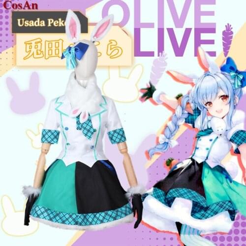 Hot Anime Vtuber Hololive Usada Pekora Cosplay Costume Female Lovely Bunny Girl Uniforms Activity Party Role Play Clothing XS-XL