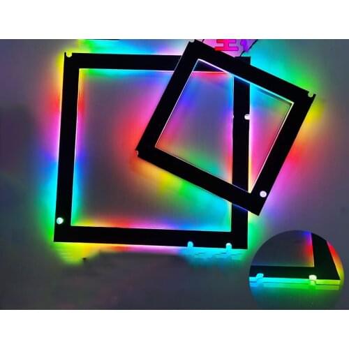 Main Board DIY Luminous Pad ATX MATX ITX Backplane RGB Change Computer Refit Chassis 5V PMMA