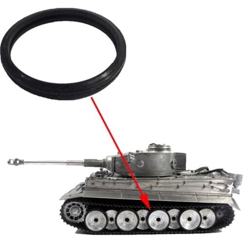 Mato 1/16 Tiger 1 Metal Road Wheels Rubber Treads