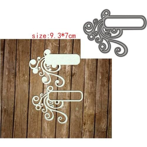 Sirius Vine label embossing Metal Cutting Dies and Stencil Template for DIY Scrapbooking Photo Album Embossing Decorative Cards