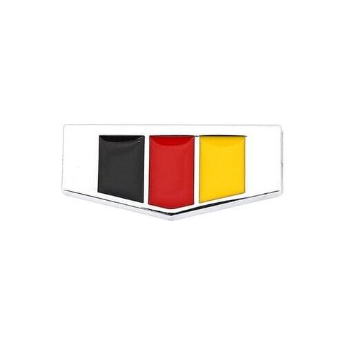 Metal Germany Flag Car Fender Rear Emblem Badge Decal Sticker for Auto Accessories