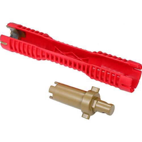 Multifunctional Wrench Tool Faucet Wrench Faucet Sink Installer Water Heater Disassembling Tool Kit Key Water Pipe Spanner