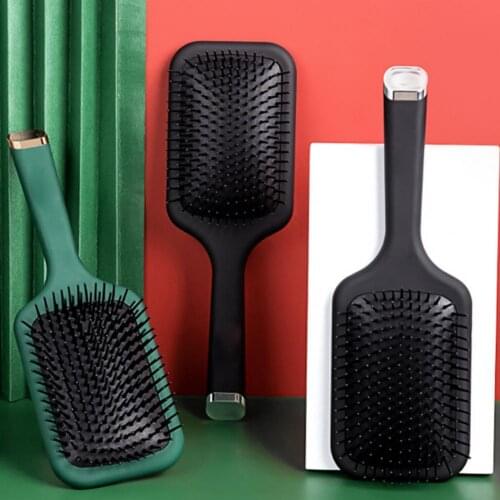 Fashion Comb Anti-slip High Rebound Plastic ABS Handle Hair Dust Remover Salon Hairdressing Tools