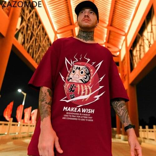 ZAZOMDE 2021 T-shirt Men Cotton Men Clothing Fashion Oversize Graphic Print Loose Short Sleeve Tshirt Men Tee Couple T Shirt