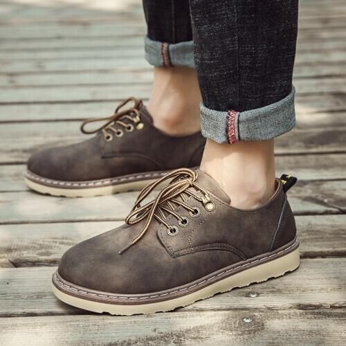 Men Boots Fashion Mens Winter Snow Ankle Boots Chelsea Boots Low Top Casual Shoes Men Leather Shoes Male Footwear Botas Hombre