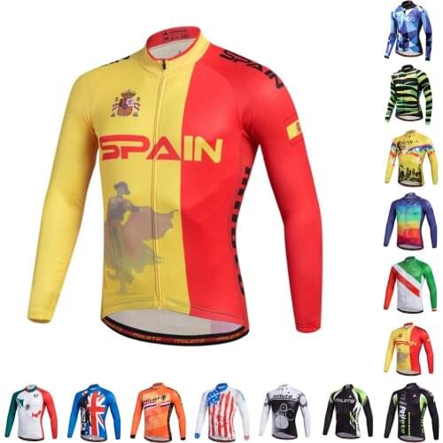 MILOTO 2020 NEW MEN spring/autumn long sleeve cycling jersey Road bike cycling wear Maillot Ciclismo Quick Dry MTB equipment ODM