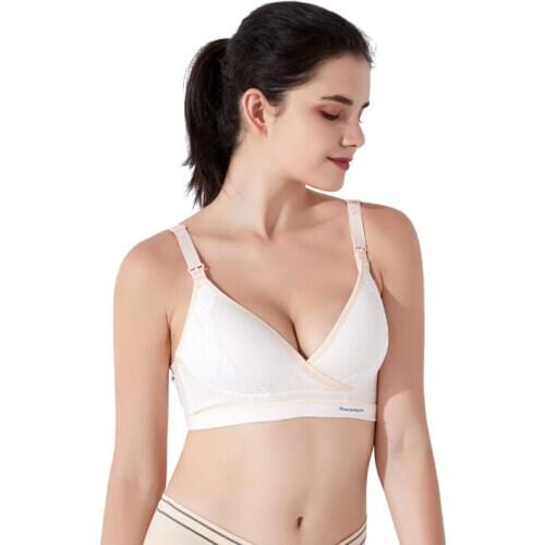 Pregnancy Clothes For Maternity Breastfeeding Bra Wirefree Lace Nursing Bra Breathable Maternity Underwear Clothes lactancia