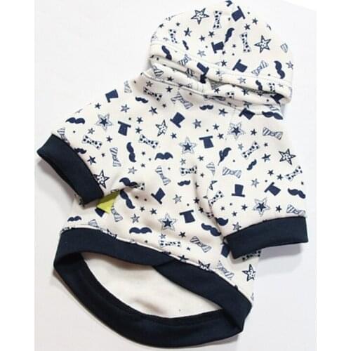 Pet clothing dog sweater hoodie autumn and winter warm cotton French bulldog small medium dogs sweatshirt