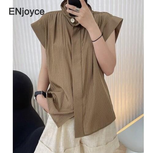 OFEMCINE Sleeveless Blouses