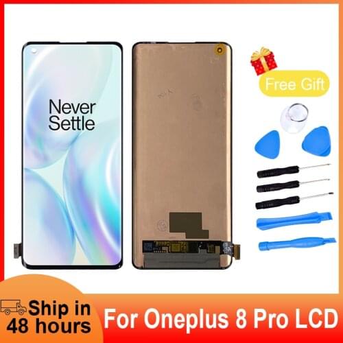 Original Display For OnePlus 8 AMOLED LCD Display Screen Touch screen Digitizer Assembly For OnePlus 8 Pro LCD Screen