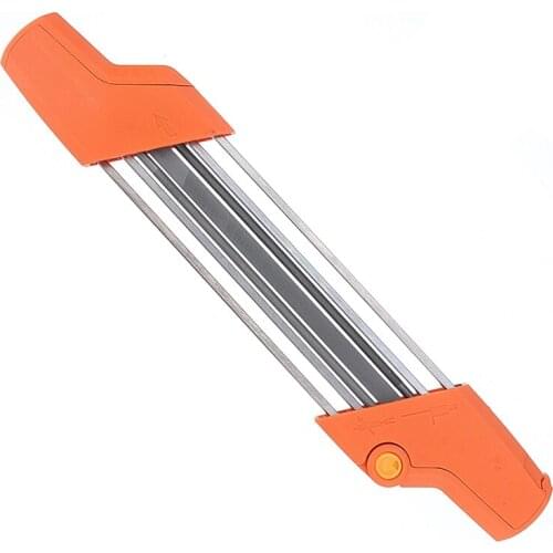 2 In 1 Easy File Chainsaw Chain Sharpener 3/8 P Fast Sharpening 4.0mm Saw Teeth Set With 2pcs 5/32 Inch Files Chain Sharpener