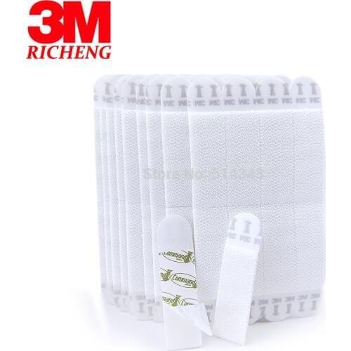 Genuine 20pcs Medium 3M Command Picture Hanging Strips Damage-Free Strips Command Inter Locking Faster for Decor