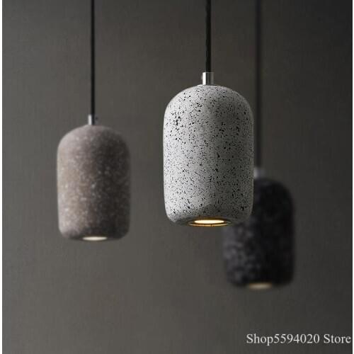 Industrial Cement Pendant Lamp Nordic LOFT Decorative Lustre Pendant Lights Restaurant Living Room Cafe Bar Industrial Lighting