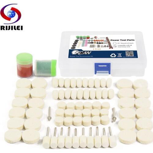 RIJILEI 76PCS BIT SET SUIT MINI DRILL ROTARY TOOL & FIT DREMEL Grinding, Carving, Polishing Tool Sets, Wool Grinder Head