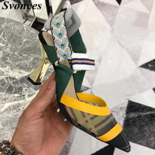 Svonces Women's Shoes With A Glass Heel