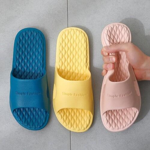 Sofa Slippers Unisex Soft Bottom Indoor EVA Massage Non-slip Couple Home Sandals Plastic Household Summer Bathroom Slipper Women