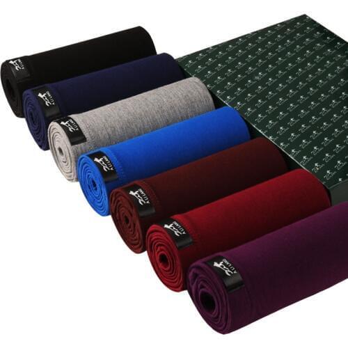 Boxer mens underwear men sexy underpants male solid brand shorts 7pcs