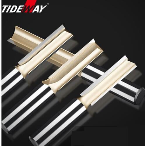 Carbide Woodworking Straight Cutter 1/2 1/4 Shank Router Bits Double Flutes Milling Cutter CNC Tool for Wood MDF Cutting
