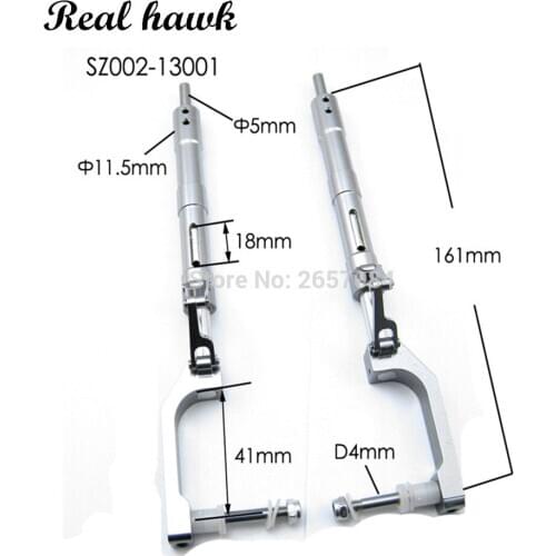1 Set Aluminium Alloy Anti-Vibration Landing Gear For P51 RC Airplane Shock Absorbing aircraft model parts