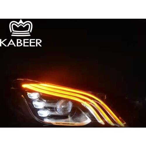 1 Pair W222 LED headlight for S class 2014-2017 W222 upgrade facelift Modify to 2018 version car headlamp DRL S400