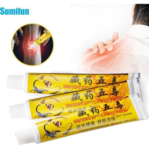 1Pcs 20g Scorpion Venom Extract Pain Relief Ointment Muscle Rub Palm Analgesic Cream Rheumatoid Arthritis Knee Medical Plaster