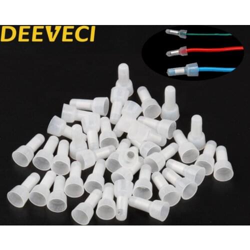 100 PCS Closed-End Wire Connectors Crimp Caps Electrical Cable Terminals CE1 CE2 CE5 Set AWG 12-10 16-14 22-16