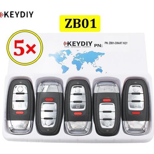 5pc/lot Universal ZB02-4 KD Smart Key Remote for KD-X2 Car Key Remote Replacement Fit More than 2000 Models