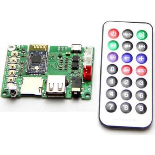 BK3254 V4.1 Bluetooth Audio Receiver Stereo power Amplifier Board FM TF USB IR remote control 3W+3w amp