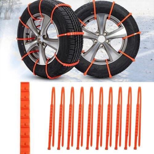 Car Accessories Universal Snow Chains Mini Plastic Winter Tyres Wheels Snow Chains For Suv Wear Resistant Tire Anti-Skid Chains