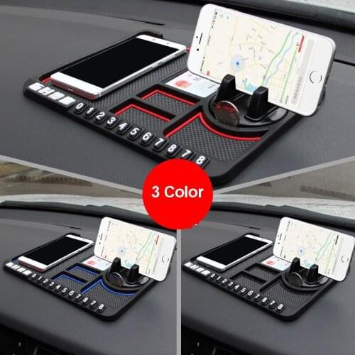 Car Phone Holder Universal Dashboard Holder Mount Anti Slip GPS Navigation Support Auto Smartphone Stand Car Goods