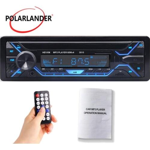 3010 Bluetooth Car MP3 Player Single Din Car Stereo Audio 12V Bluetooth In-dash FM 1 Din Car Aux MP3/WMA/USB/TF card Player Car
