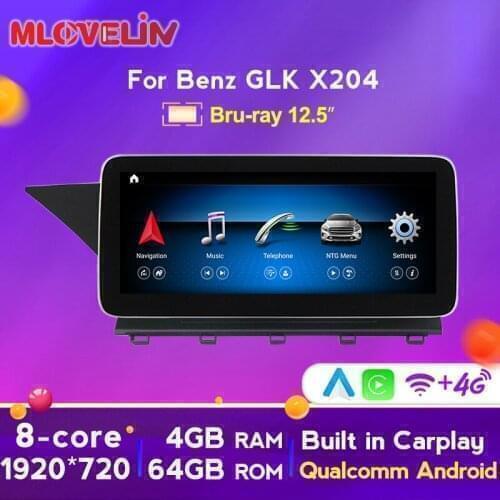 HD 1920X720 Android 10 Octa-core 4G+64G For Mercedes Benz GLK Class X204 2008 - 2015 Car Radio Multimedia Player Auto Carplay