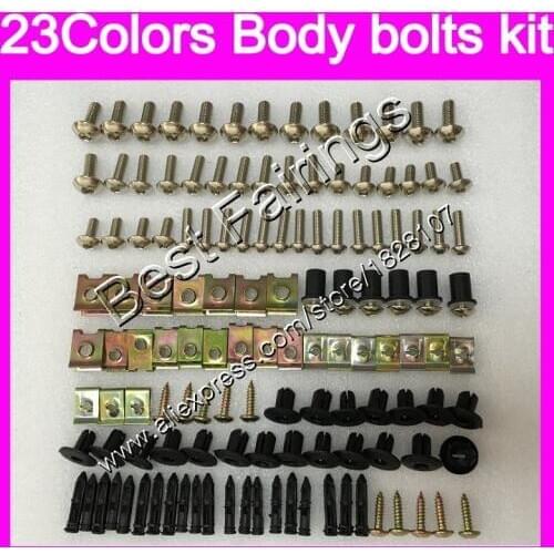 Fairing bolts full screw kit For YAMAHA YZFR1 YZF R1 15 16 17 YZF 1000 YZF1000 YZF-R1 2015 2016 2017 Complete Body screws Nuts
