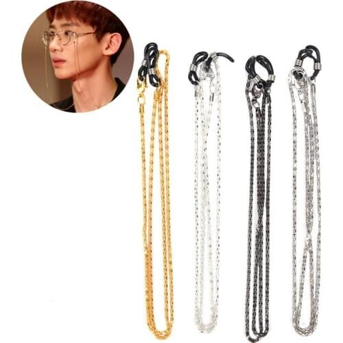 Elegant Eyeglass Chain Sunglasses Reading Beaded Glasses Chain Eyewear Rope Lanyards Rose Glass Cord Neck Strap 62cm