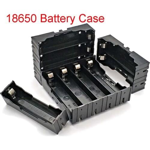 New Black DIY 1/2/3/4 Section Plastic Battery Case Holder Storage Box For 18650 Rechargeable Battery 3.7V DIY