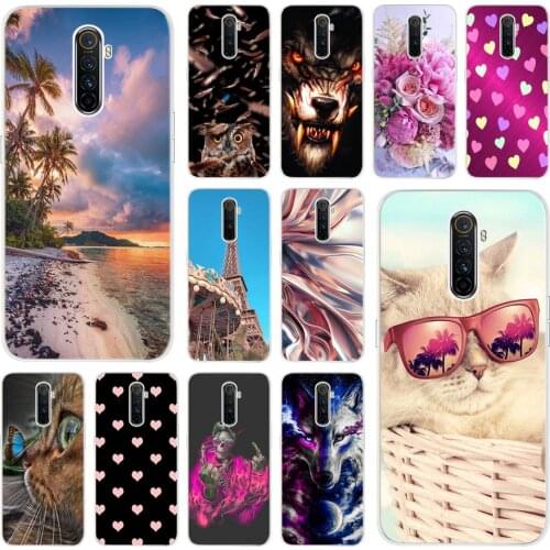 6.5" For OPPO Realme X2 Pro Case Back Love Heart Animals Cover Phone Case for Realme X2 Pro RMX1931 X2Pro Fundas Protector Shell