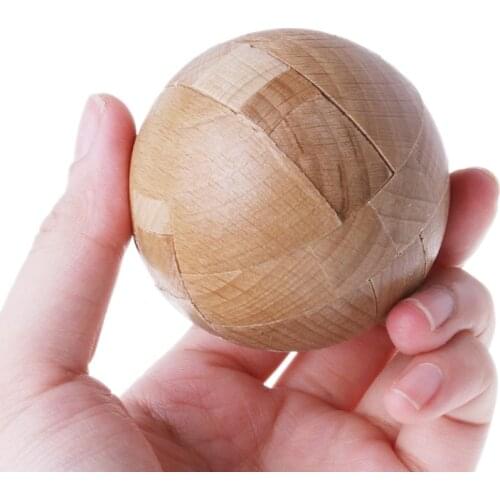 Wooden Puzzle Magic Ball Intelligence Game Brain Teasers Toy Adults Kids Toy Games and Puzzles Toy Child Gift