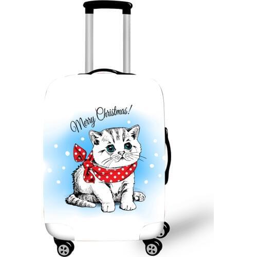 Elastic Luggage Protective Cover Case For Suitcase Protective Cover Trolley Cases Covers 3D Travel Accessories Cat Pattern 11200