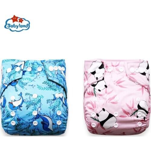 Fralda De Pano [ May Day Promotion] 5pcs A Pack Microfleece Diaper Reusable Washable Diaper Cover Pocket Nappy BABYLAND