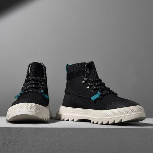 Mesh classic man on male formal shoes men boots ankle top lightweight casual boty 2020 vintage cowboy High high winter mens red