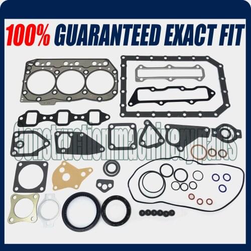 Engine Full Overhaul Gasket Set Kit for Yanmar 3TNC80 3TNC80L
