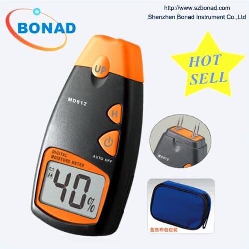 2018 hot sell! MD812 Digital Wood Moisture Meter with 2 test pins